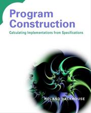 Cover of: Program Construction by Roland C. Backhouse