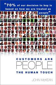 Cover of: Customers are people- by McKean, John