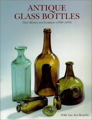 Cover of: Antique Glass Bottles  by Willy Van den Bossche