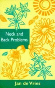 Cover of: Neck and Back Problems by Jan De Vries