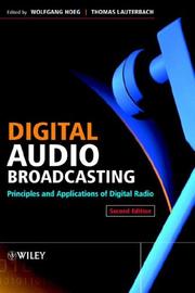 Cover of Digital audio broadcasting by wolfgang hoeg
