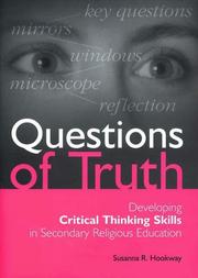 Cover of: Questions of Truth by Susanna R. Hookway