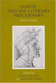 Cover of: Dante from His Literary Precursors: Twelve Essays (Publications of the Ucd Foundation for Italian Studies)