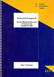 Women into management by Wendy Hirsh, Charles Jackson