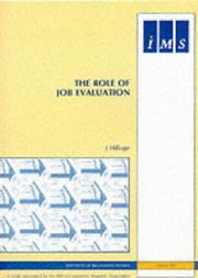 Cover of: The Role of Job Evaluation (IMS Reports)