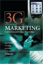 Cover of: 3G Marketing by Tomi T. Ahonen, Timo Kasper, Sara Melkko