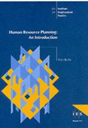 Cover of: Human Resource Planning (IES Reports) by Peter Reilly