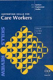 Cover of: Supporting Skills for Care Workers (IES Reports)