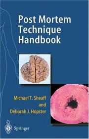 Cover of: Post Mortem Technique Handbook