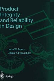 Cover of: Product Integrity and Reliability in Design