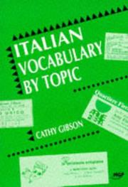 Cover of: Italian Vocabulary by Topic (Italian Vocabulary)