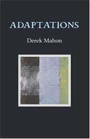 Cover of: Adaptations by Derek Mahon