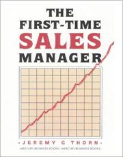 Cover of: The First-Time Sales Manager