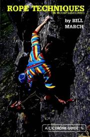 Cover of: Rope Techniques in Mountaineering