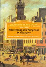 Cover of: Physicians and Surgeons in Glasgow, 1599-1858 by Johanna Geyer-Kordesch, Fiona MacDonald