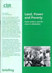 Cover of: Land, Power and Poverty