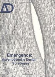Cover of: Emergence: Morphogenetic Design Strategies (Architectural Design)