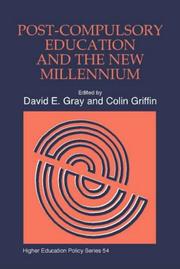 Cover of: Post-Compulsory Education and the New Millenium (Higher Education Policy Series) by David E Gray