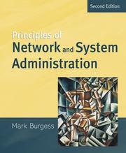 Cover of: Principles of Network and System Administration
