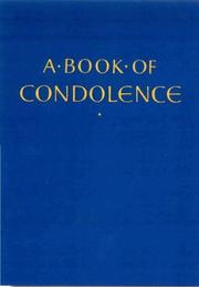 Cover of: A Book of Condolence by Margaret Morgan