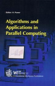 Cover of: Algorithms & Applications in Parallel Computing by H. Power