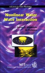Cover of: Nonlinear Water Wave Interaction (Advances in Fluid Mechanics Volume 24) by 