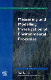 Cover of: Measuring & Modelling Investigation of Environmental Processes by R. San Jose