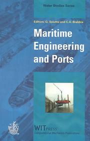 Cover of: Maritime Engineering and Ports (Water Studies Vol 5)