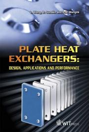 Cover of: Plate Heat Exchangers: Design, Applications and Performance