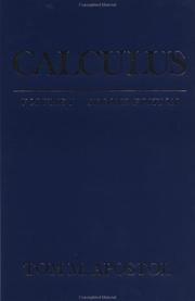 Cover of: Calculus: Vol. 1. One-variable calculus with an introduction to linear algebra