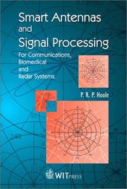 Cover of: Smart Antennas and Signal Processing  by P. Ratnamahilan P. Hoole