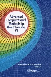 Cover of: Advanced Computational Methods in Heat Transfer VI (Computational Studies)