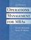 Cover of: Operations Management for MBAs, 2nd Edition