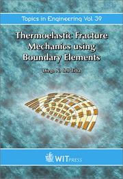 Cover of: Thermoelastic Fracture Mechanics using Boundary Elements (Topics in Engineering)