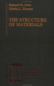 Cover of: The structure of materials