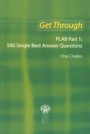 Cover of: Get Through Plab Part 1: 500 Single Best Answers