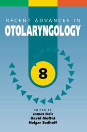 Cover of: Recent Advances in Otolaryngology 8 (Recent Advances Series)