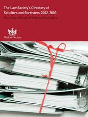 Cover of: The Law Society's Directory of Solicitors and Barristers (Law Society's Directory of Solicitors & Barristers)