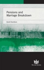 Pensions and Marriage Breakdown by David Davidson
