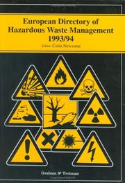 Cover of: European Directory of Hazardous Waste Management /94