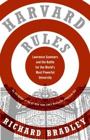 Cover of: Harvard Rules by Richard Bradley