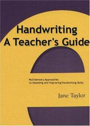 Cover of: Handwriting: Multisensory Approaches to Assessing and Improving  Skills