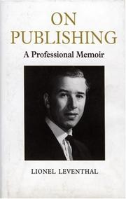 Cover of: On Publishing by Lionel Leventhal
