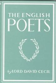 Cover of: The English Poets