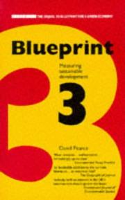 Cover of: Blueprint 3: Measuring Sustainable Development (The Blueprint Series)