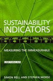 Cover of: Sustainability Indicators by Simon G Bell