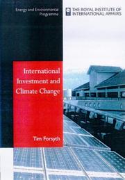Cover of: International Investment and Climate Change by Tim Forsyth