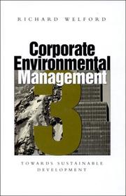 Cover of: Corporate Environmental Management 3: Towards Sustainable Development (Corporate Environmental Management, 3)