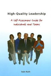 Cover of: Highquality Leadership by Ruth Sean