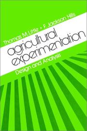 Agricultural experimentation by Thomas Morton Little
